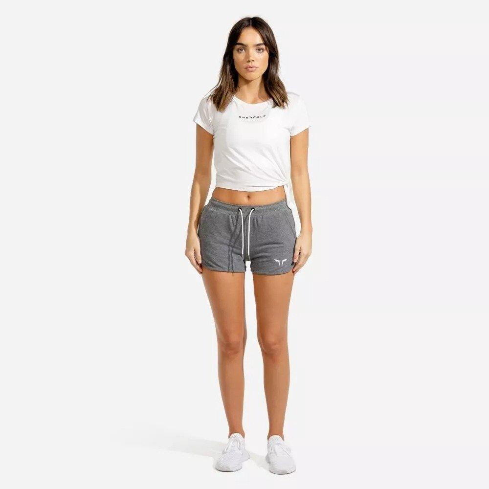 Squatwolf - Women She Wolf Crop Top, White