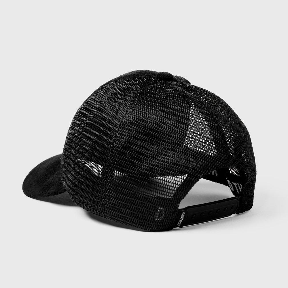 Unisex Wolf Trucker Cap, Black, , large image number 1