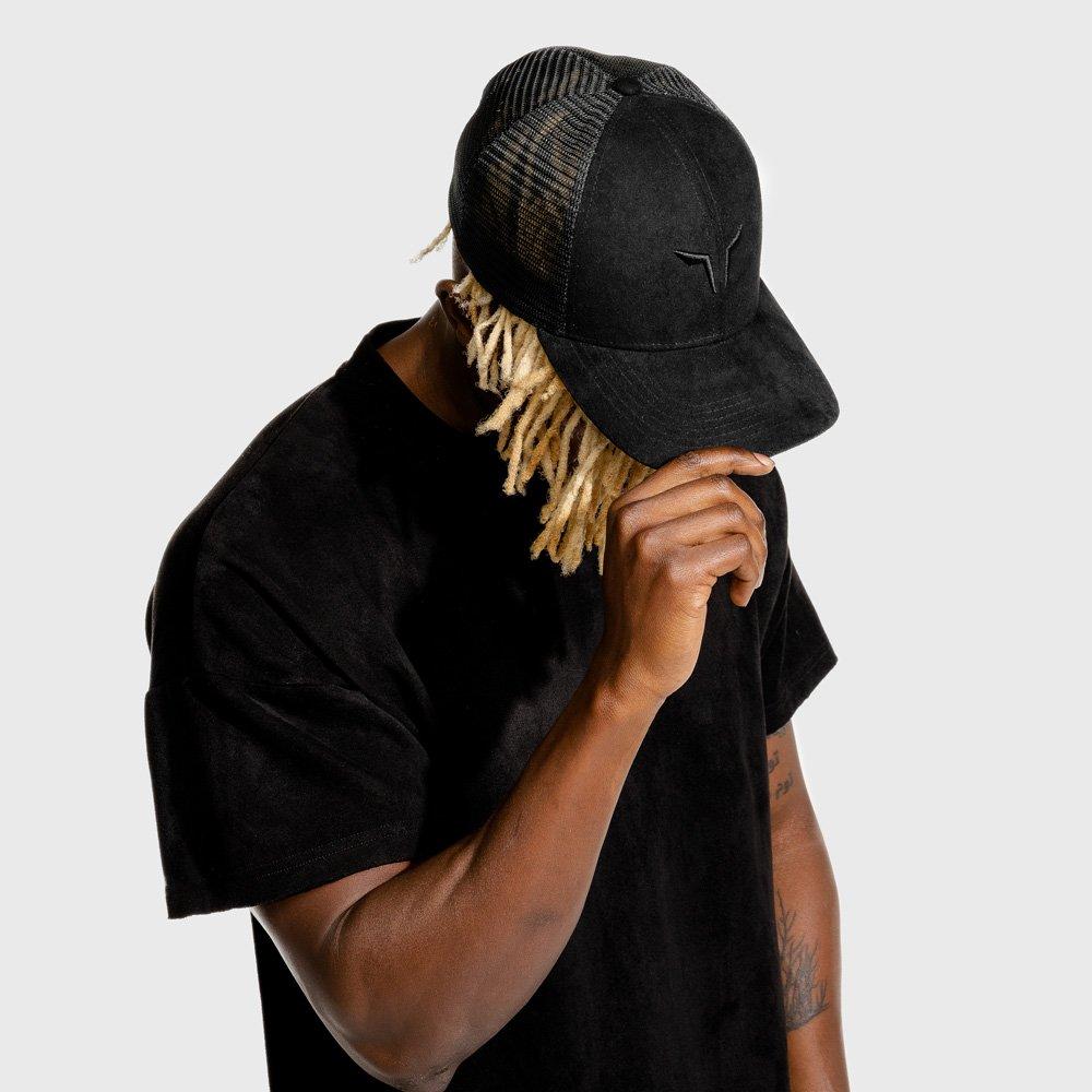 Unisex Wolf Trucker Cap, Black, , large image number 5