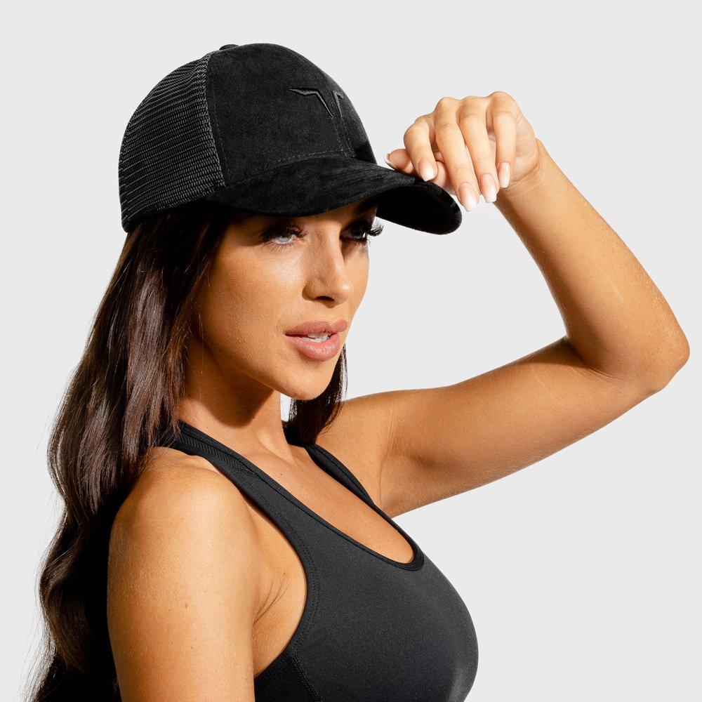 Unisex Wolf Trucker Cap, Black, , large image number 6