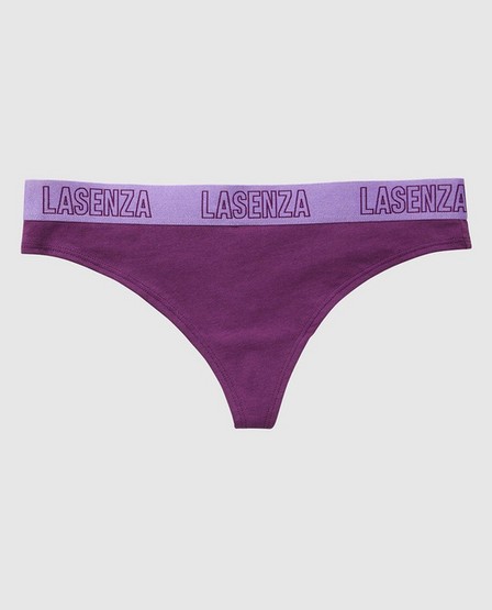 La Senza Purple Remix Cotton Thong Panty