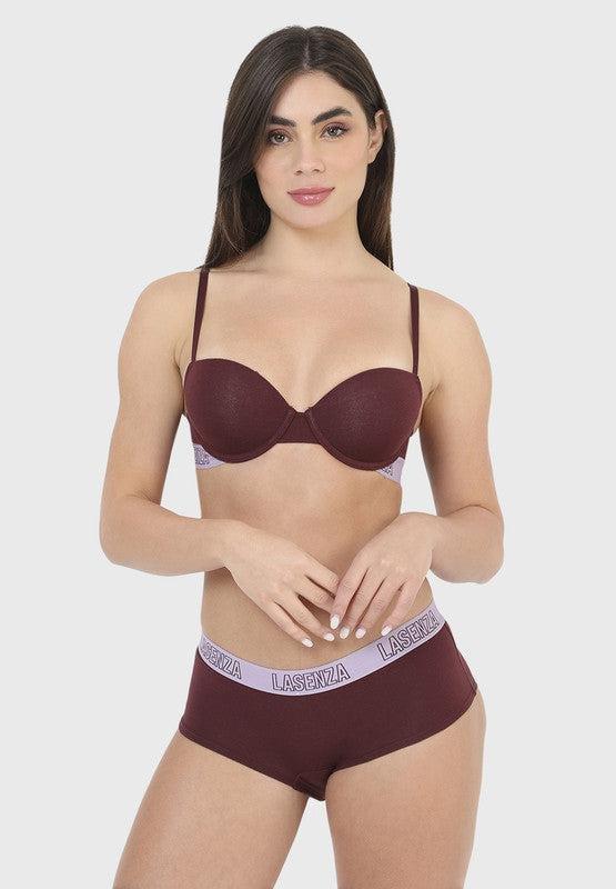 Isla & Evie Burgundy Isla And Evie Women Demi Bra