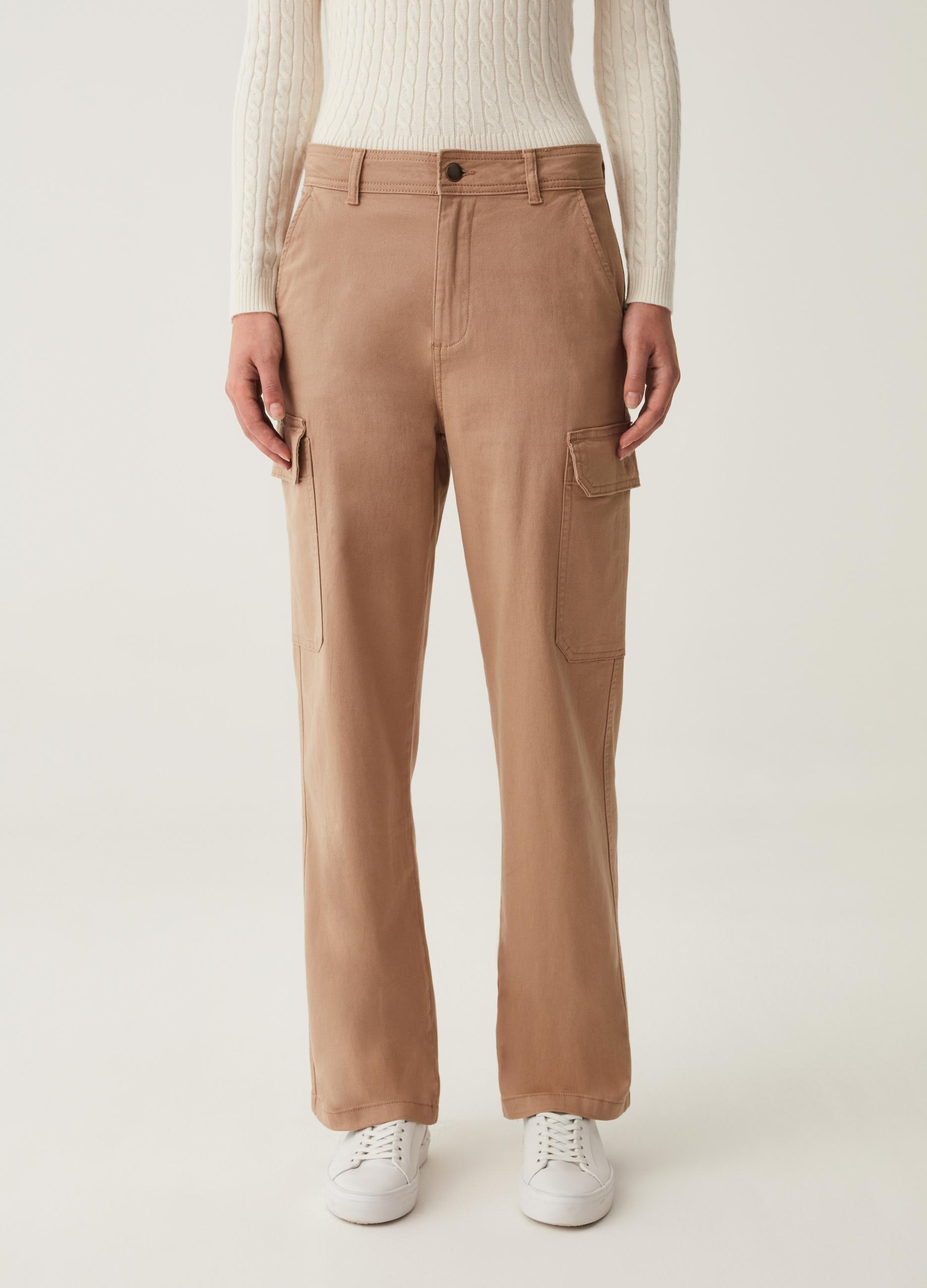 OVS - Cargo trousers in cotton twill