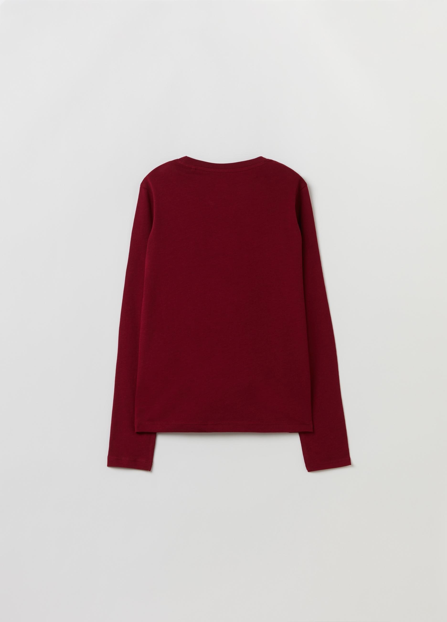 Gant - Red Long-Sleeved T-Shirt With Print