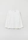 OVS - White T-Shirt With Long Ribbed Sleeves