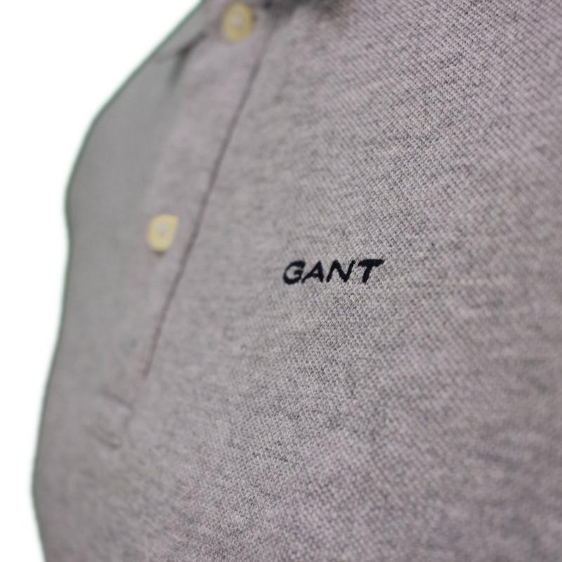 Gant - Grey Pique Polo Shirt
