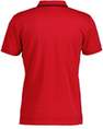 Gant - Red Striped Contrast Collar Pique Polo Shirt