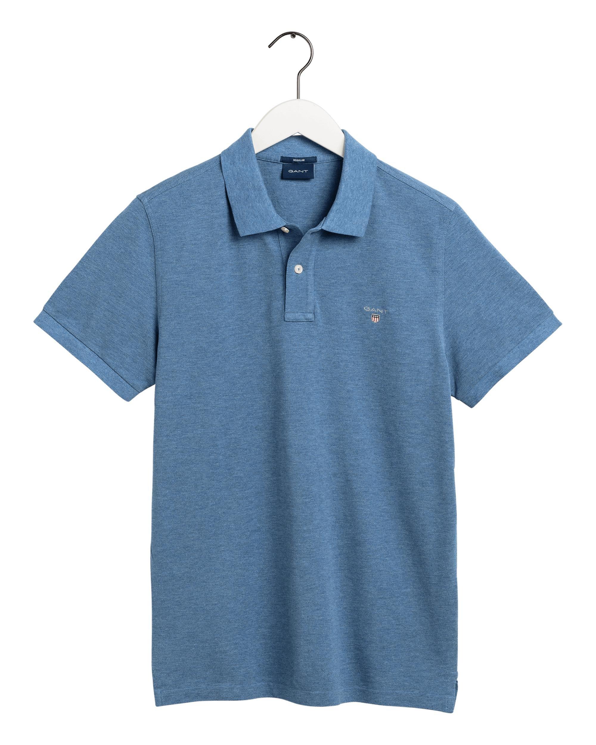 Gant - Blue Original Regular Fit Pique Polo Shirt