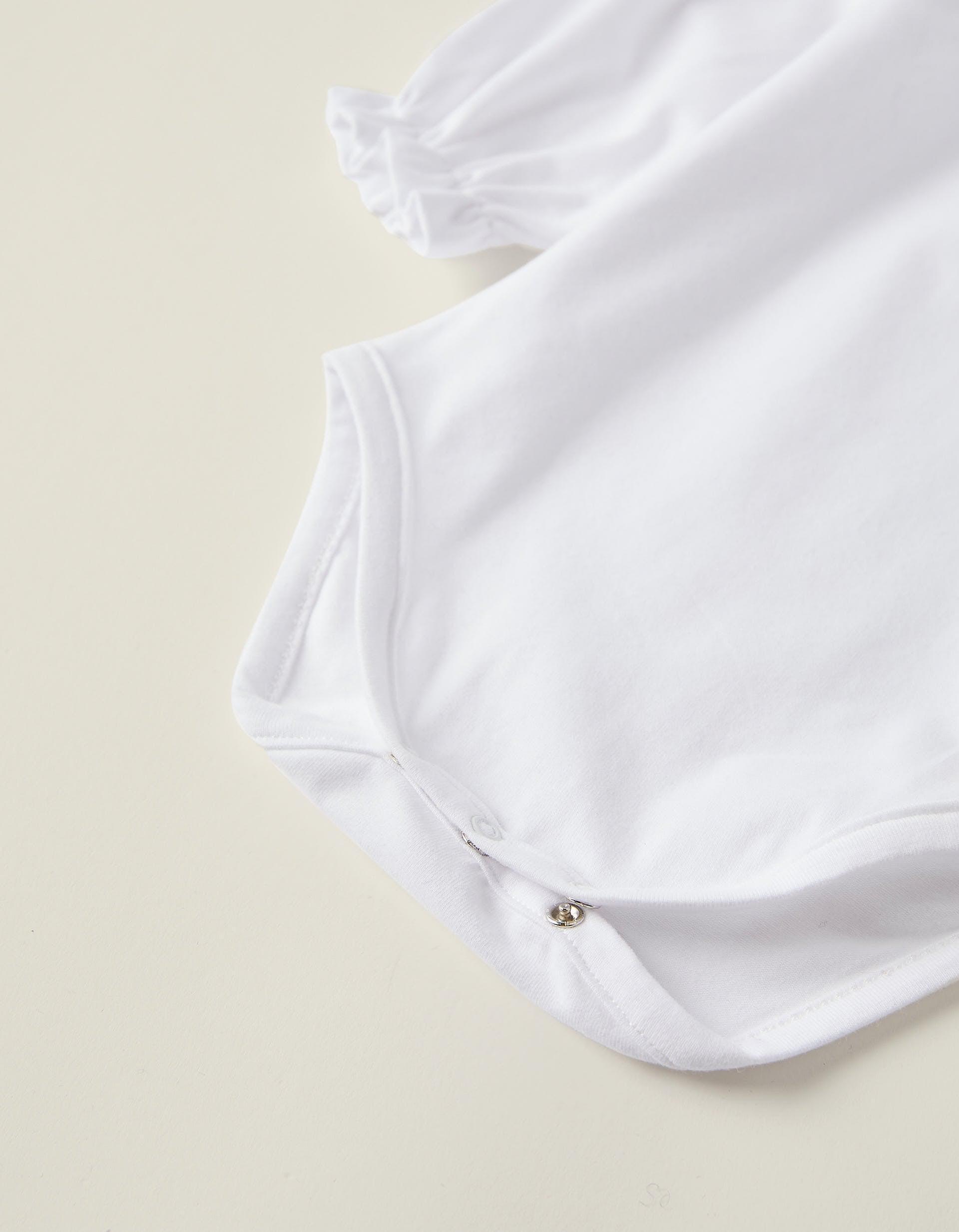 Gant - White Embroidered Bodysuit, Baby Girls