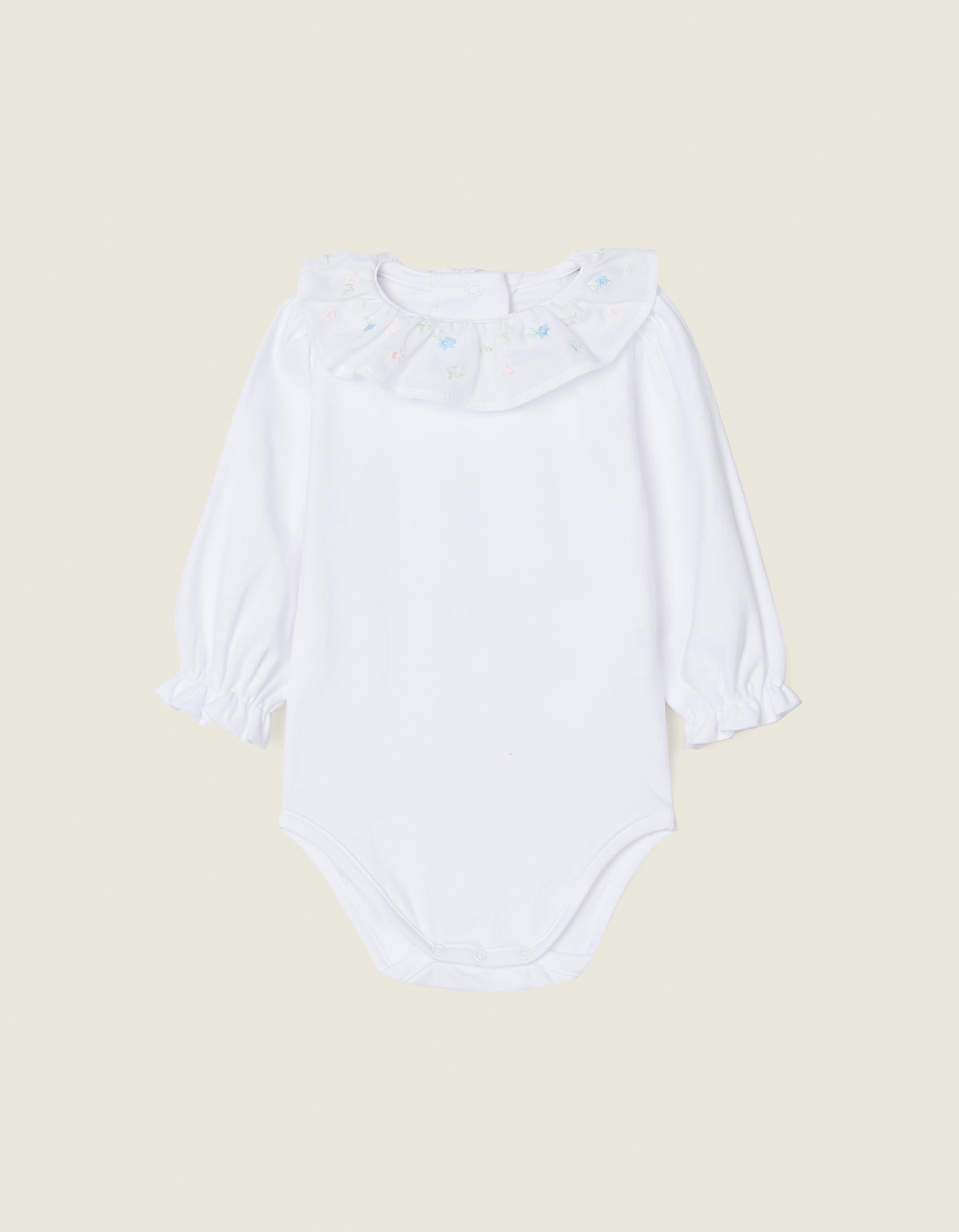 Gant - White Embroidered Bodysuit, Baby Girls
