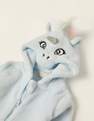 Zippy - Blue Unicorn Fleece Onesie , Baby Girls