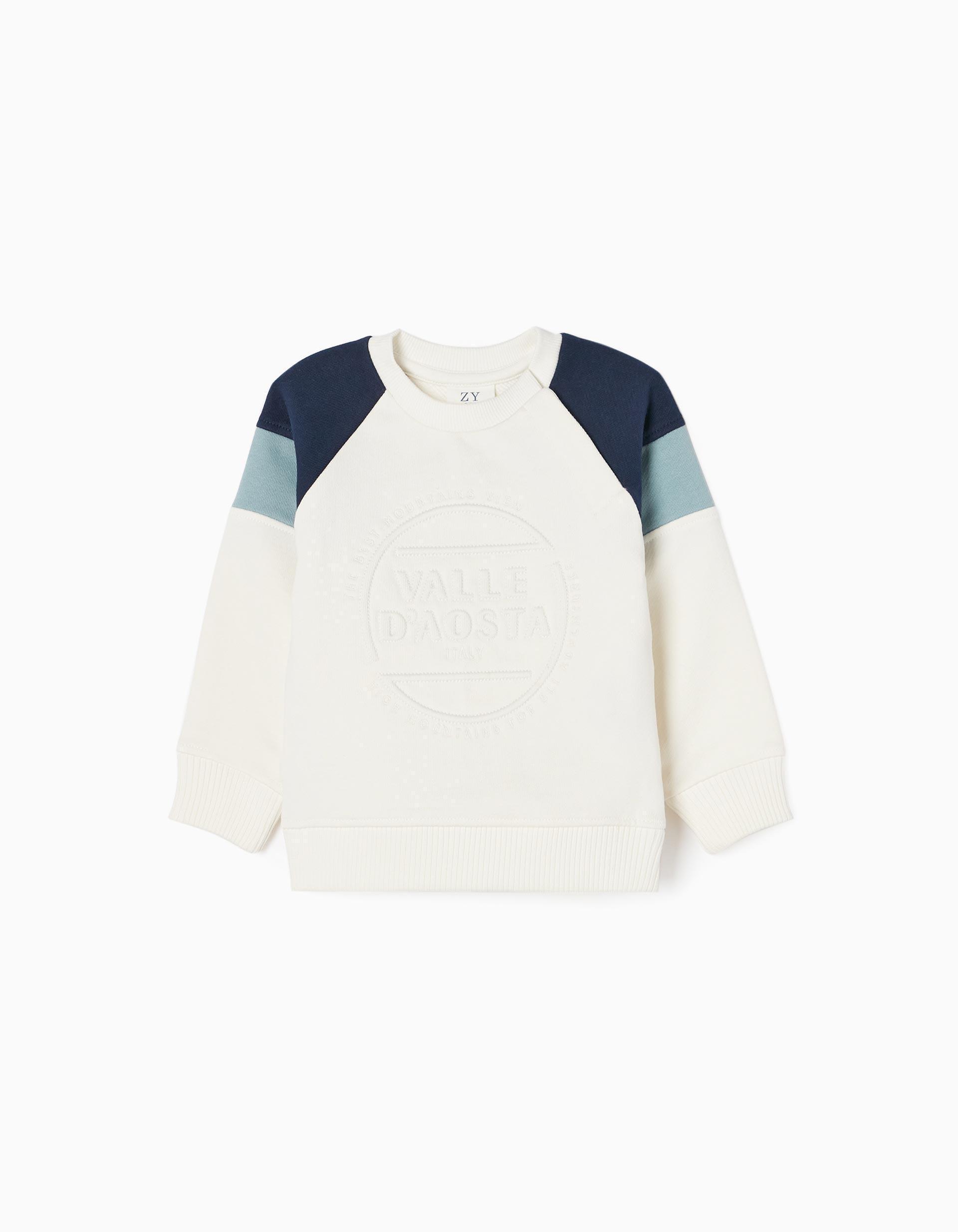 Gant - White Cotton Sweatshirt, Baby Boys