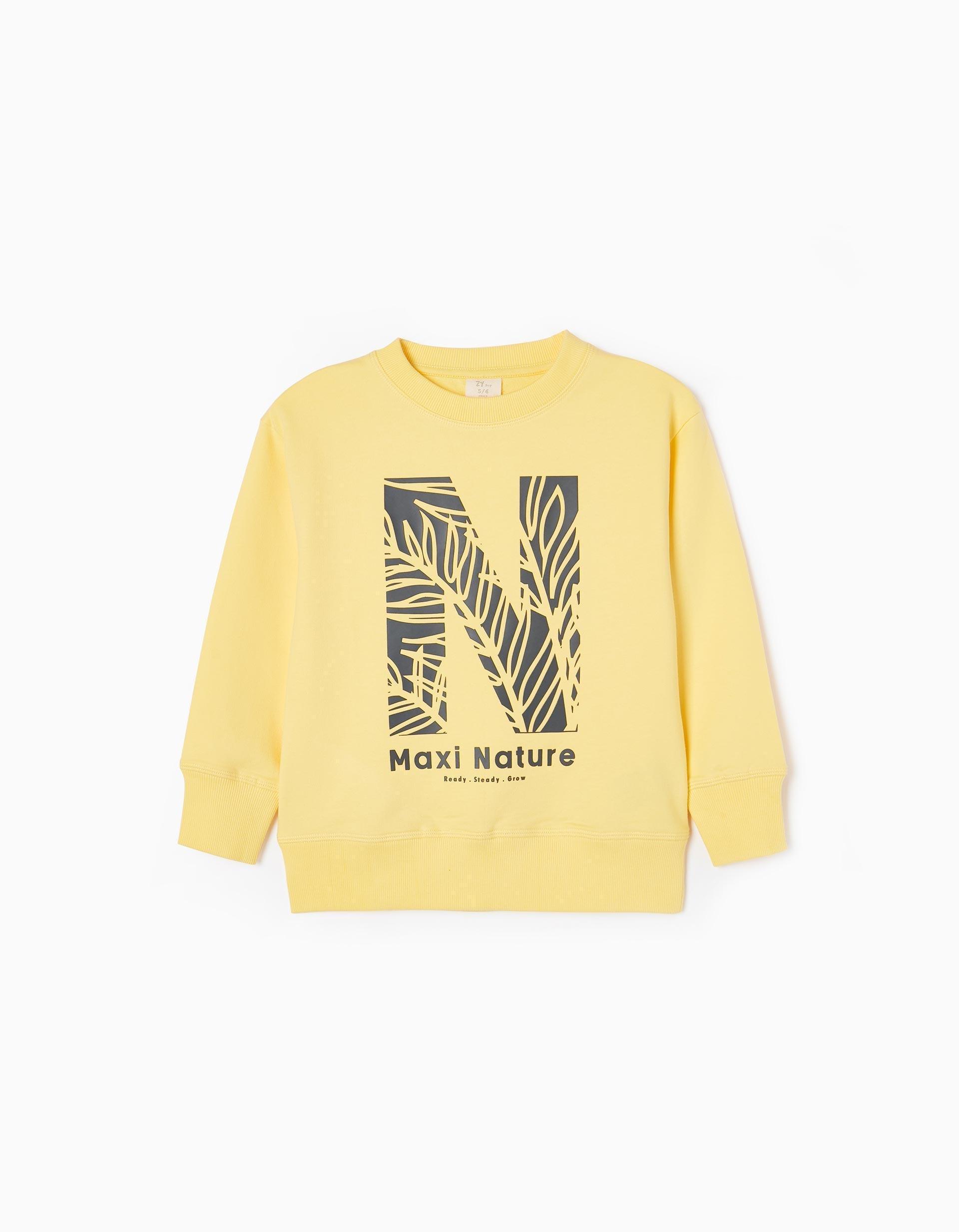 Zippy - Yellow Maxi Nature Sweatshirt, Kids Boys