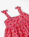 Zippy - Red Floral Patterned Dress , Kids Girls