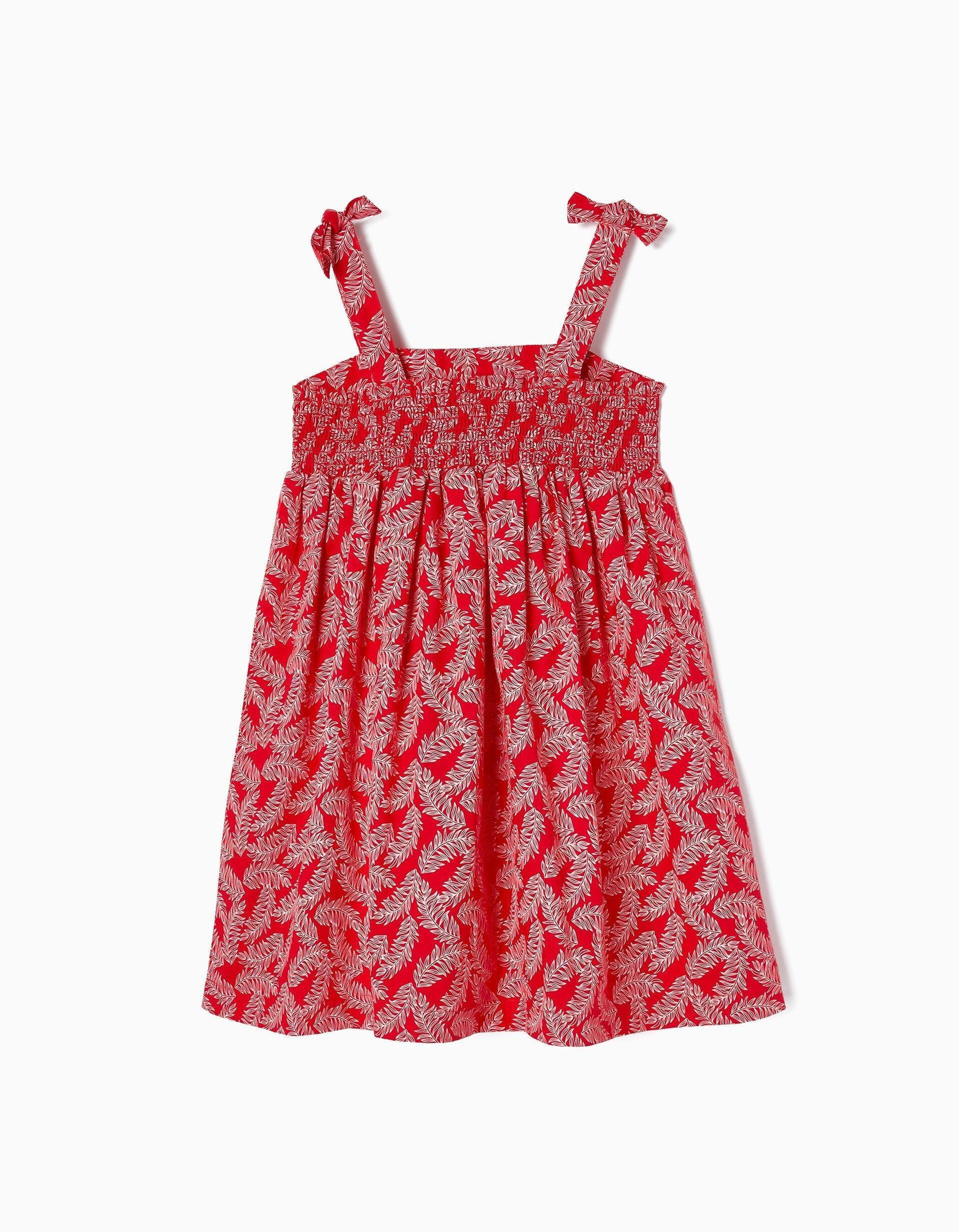 Gant - Red Floral Patterned Dress, Kids Girls