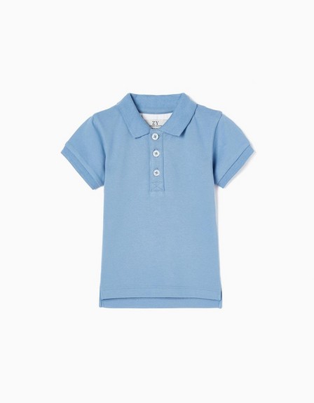 Zippy - Blue Cotton Polo Shirt, Baby Boys