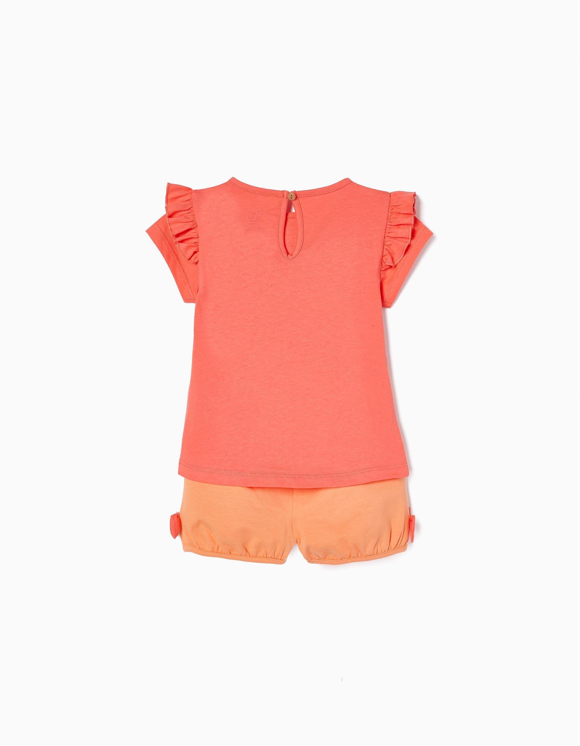 Gant - Orange Frilly Knitted Co-Ord Set, Baby Girls