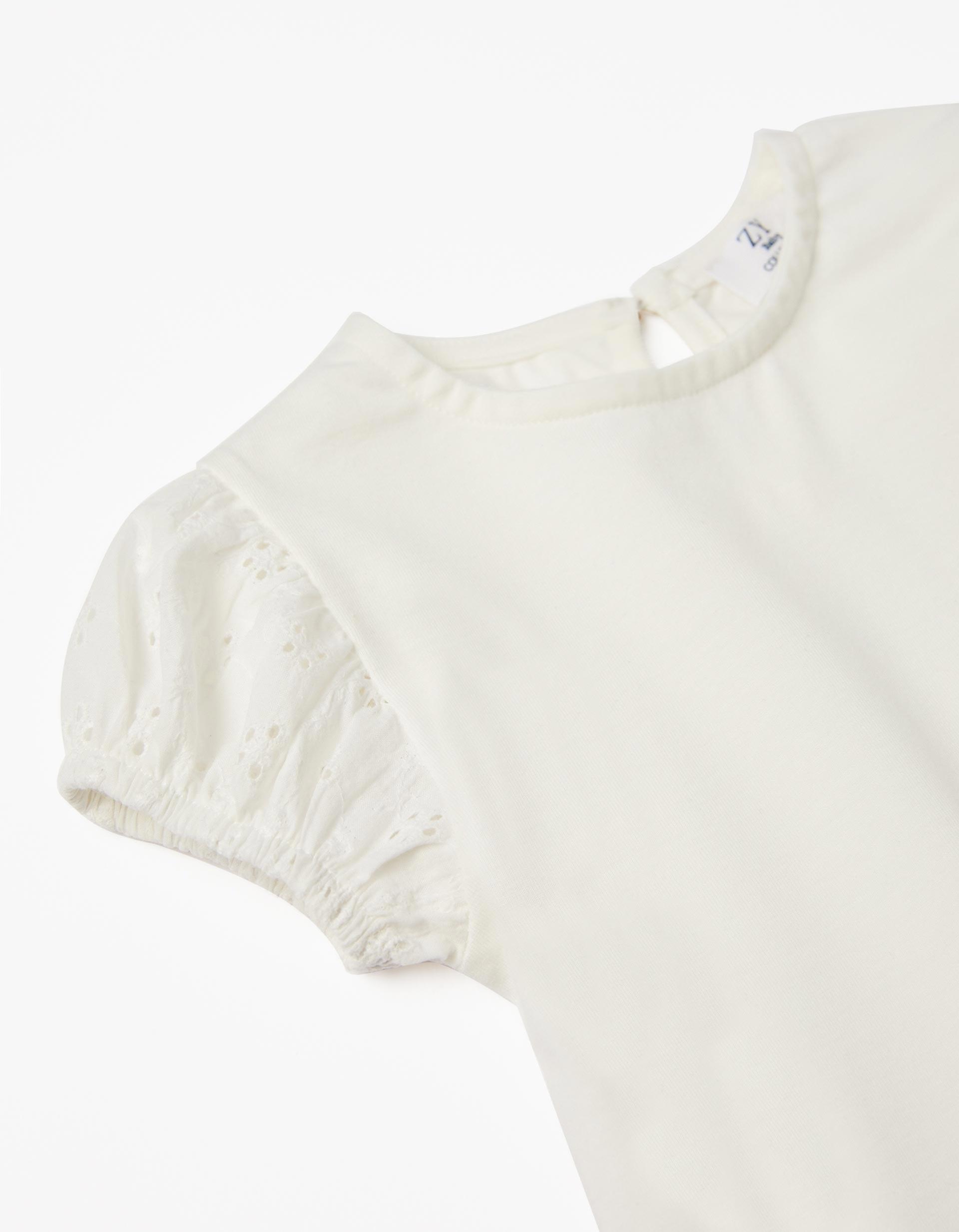 Zippy - White Frilly T-Shirt, Baby Girls