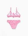 Zippy - Pink Printed Bikini Set, Kids Girls
