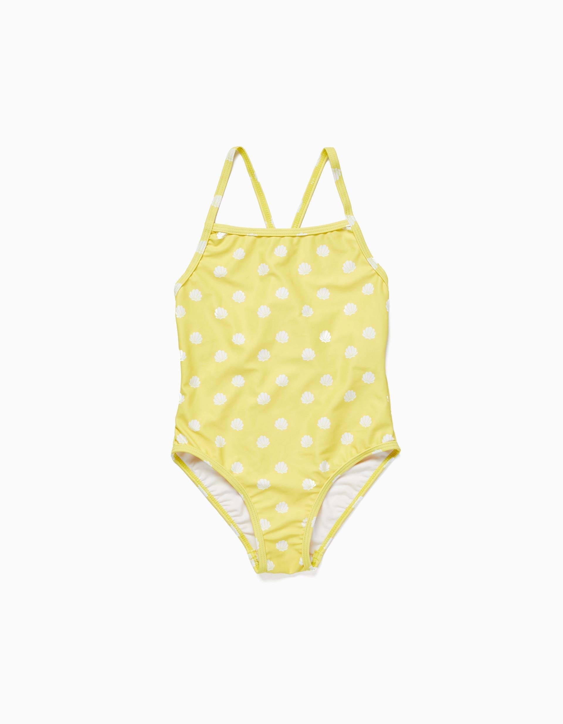 Gant - Yellow Polka Dot Swimsuit, Kids Girls