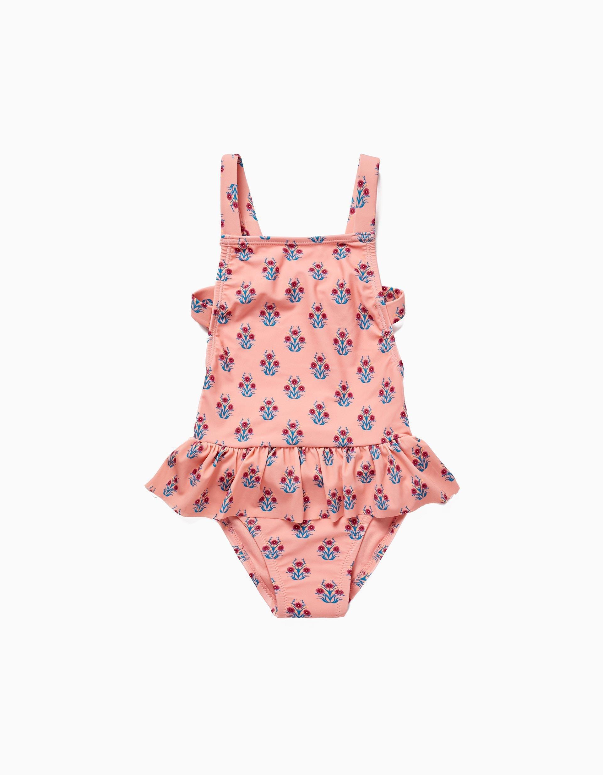 Gant - Pink Frilly Swimsuit, Kids Girls