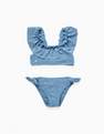 Zippy - Blue Floral Bikini Set, Kids Girls
