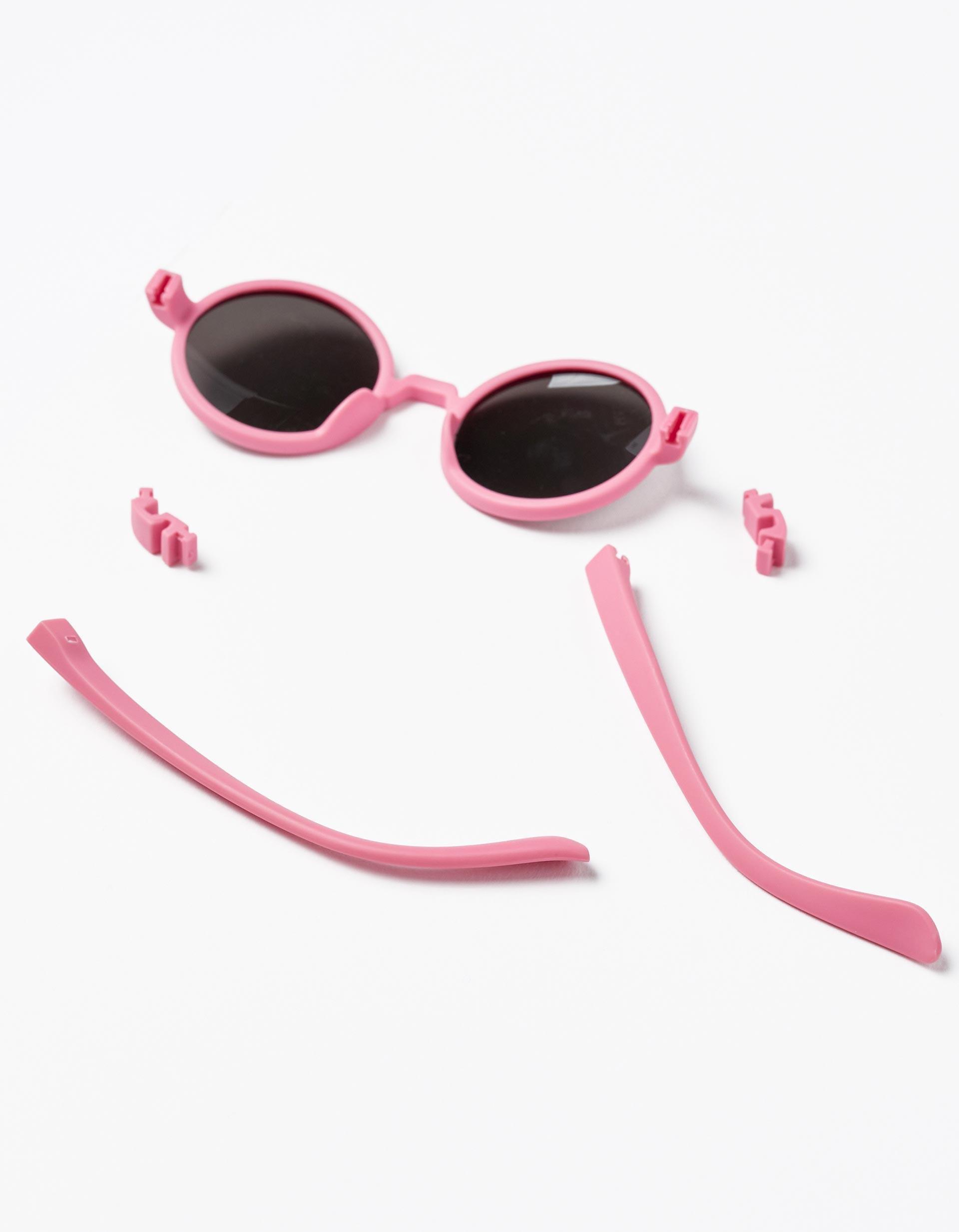 Pink  Flexible Sunglasses With Uv Protection , Baby Girls, , large image number 0