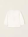 Zippy - White Printed Long Sleeve Cotton T-Shirt , Baby Boys