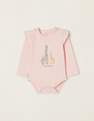 Zippy - Pink Printed Cotton Bodysuit, Kids Girls