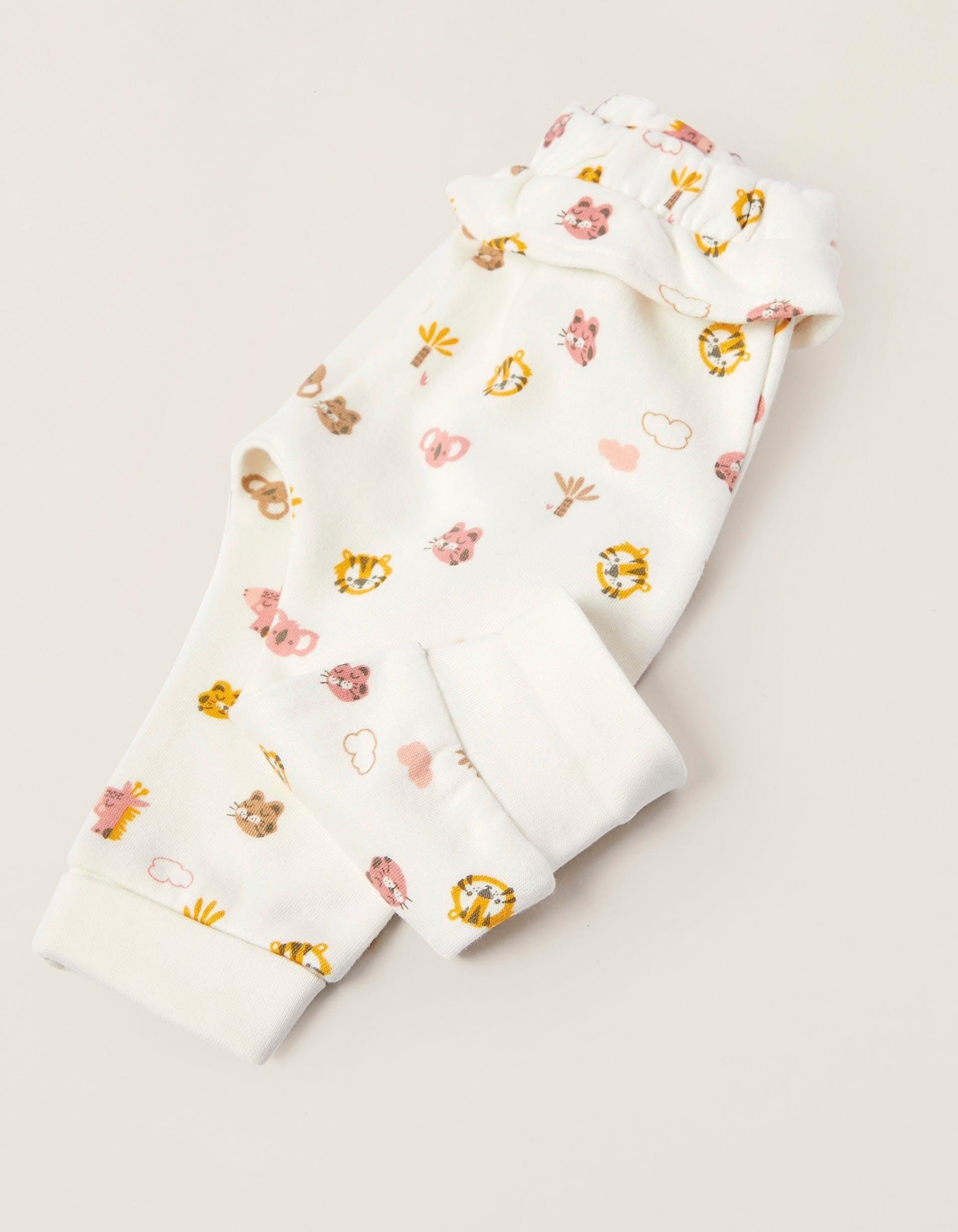 Zippy - Zippy Newborn Baby Girls 'Jungle Animals' Cotton Trousers