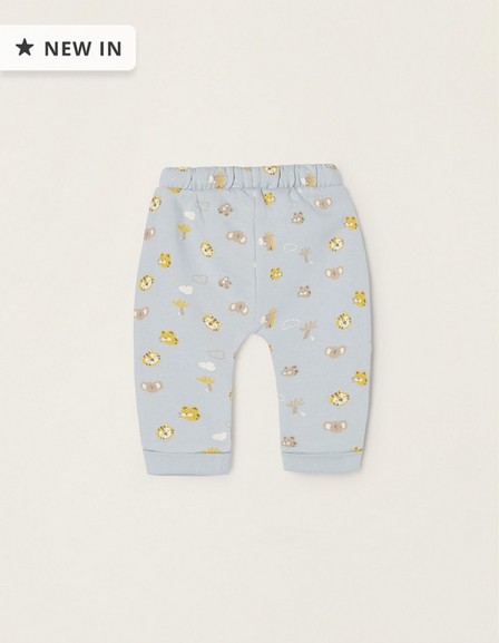 Zippy - Blue Printed Cotton Trousers, Baby Boys