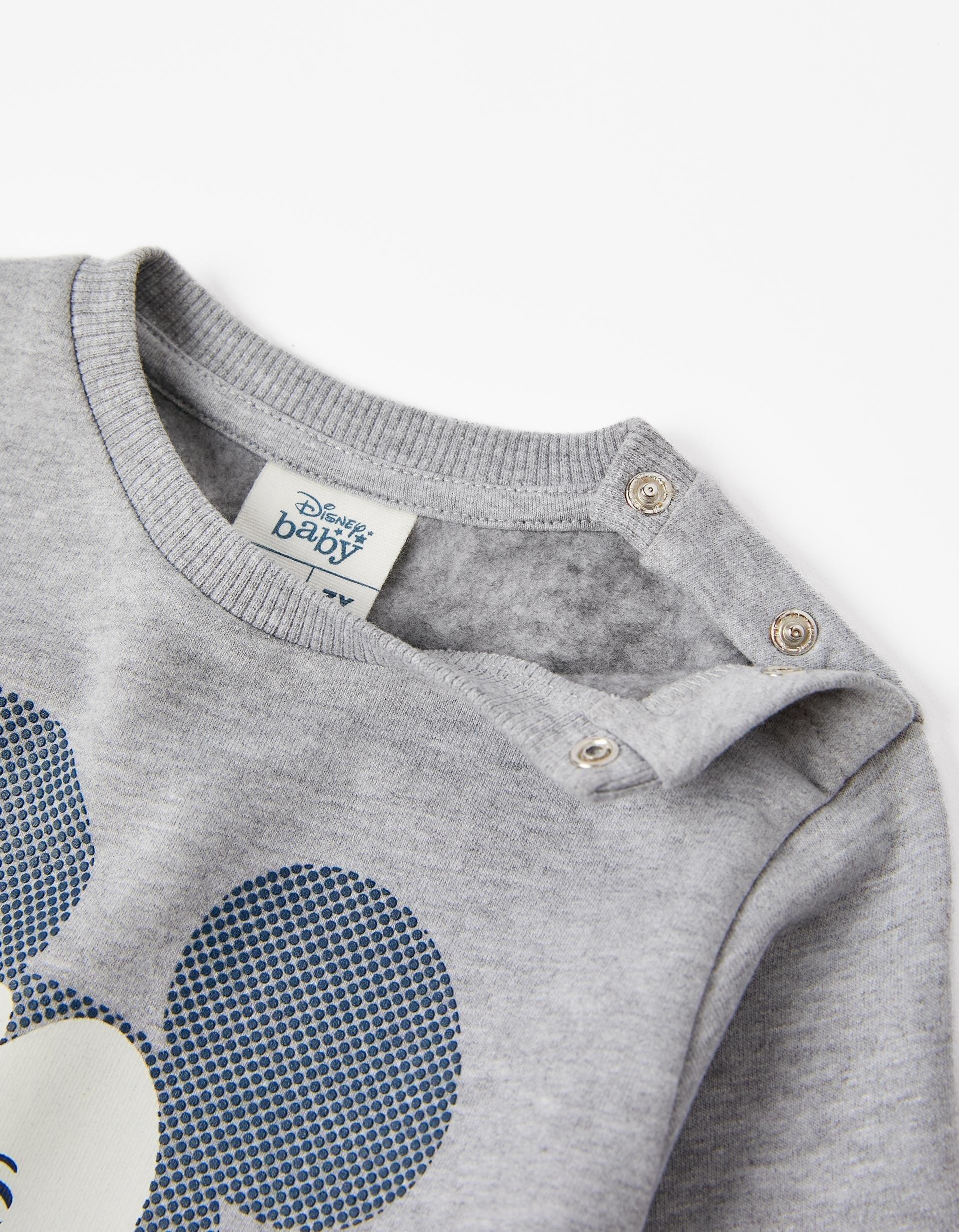Zippy - Grey Brushed Cotton Sweatshirt, Baby Boys