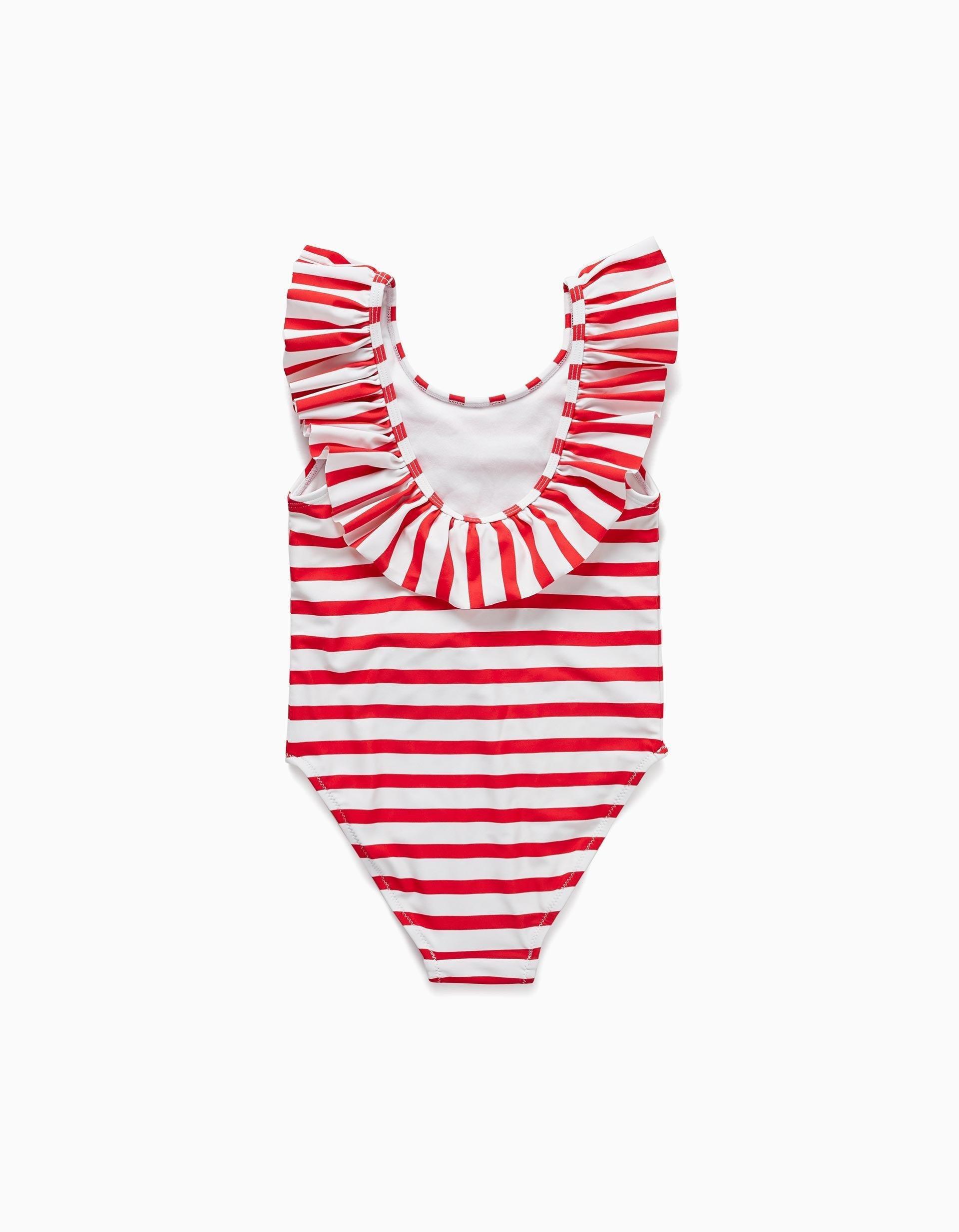 Zippy - Red Striped Swimsuit, Kids Girls