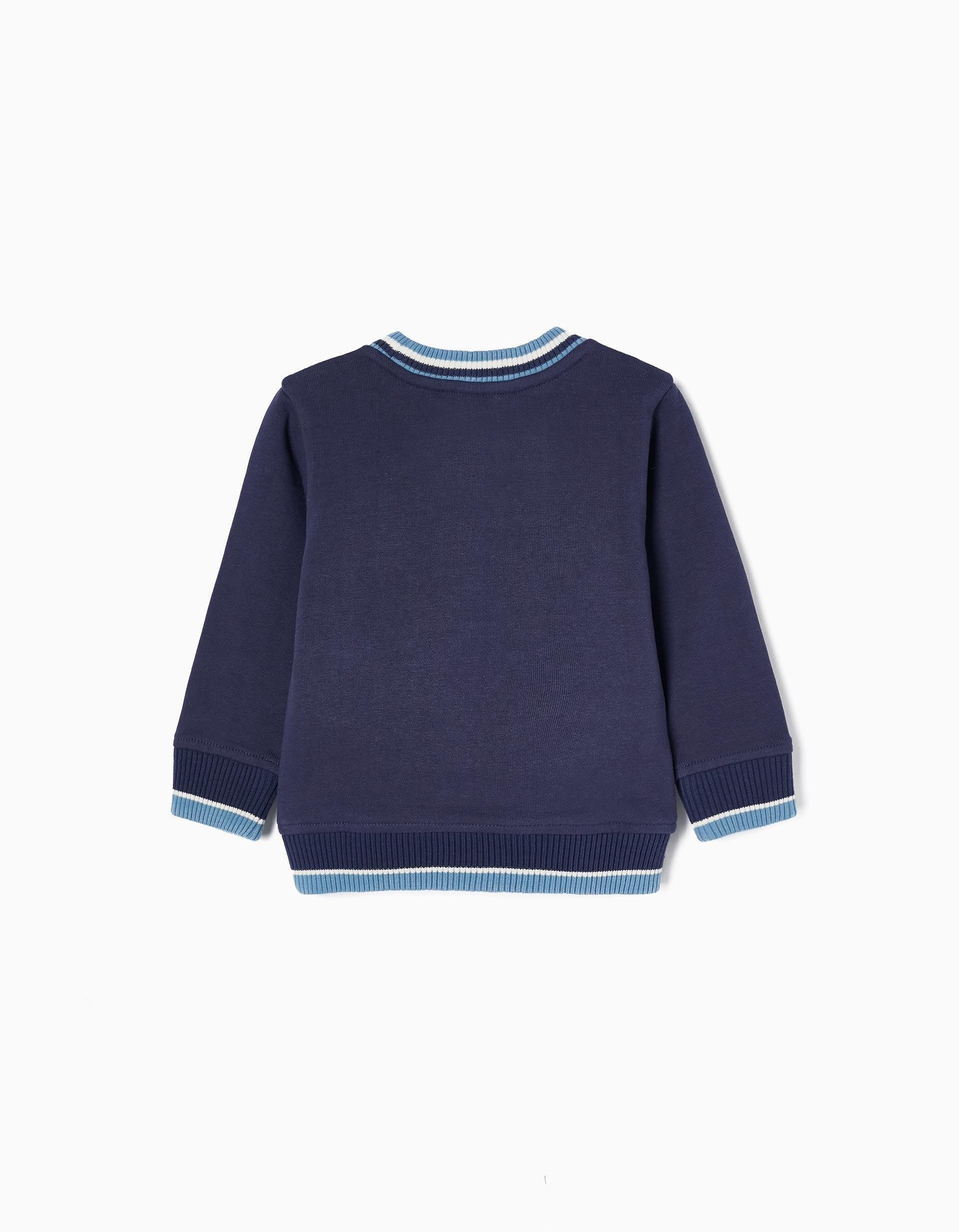Zippy - Blue Cotton Sweatshirt, Baby Boys