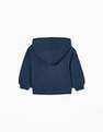 Zippy - Blue Cotton Hooded Jacket, Baby Girls