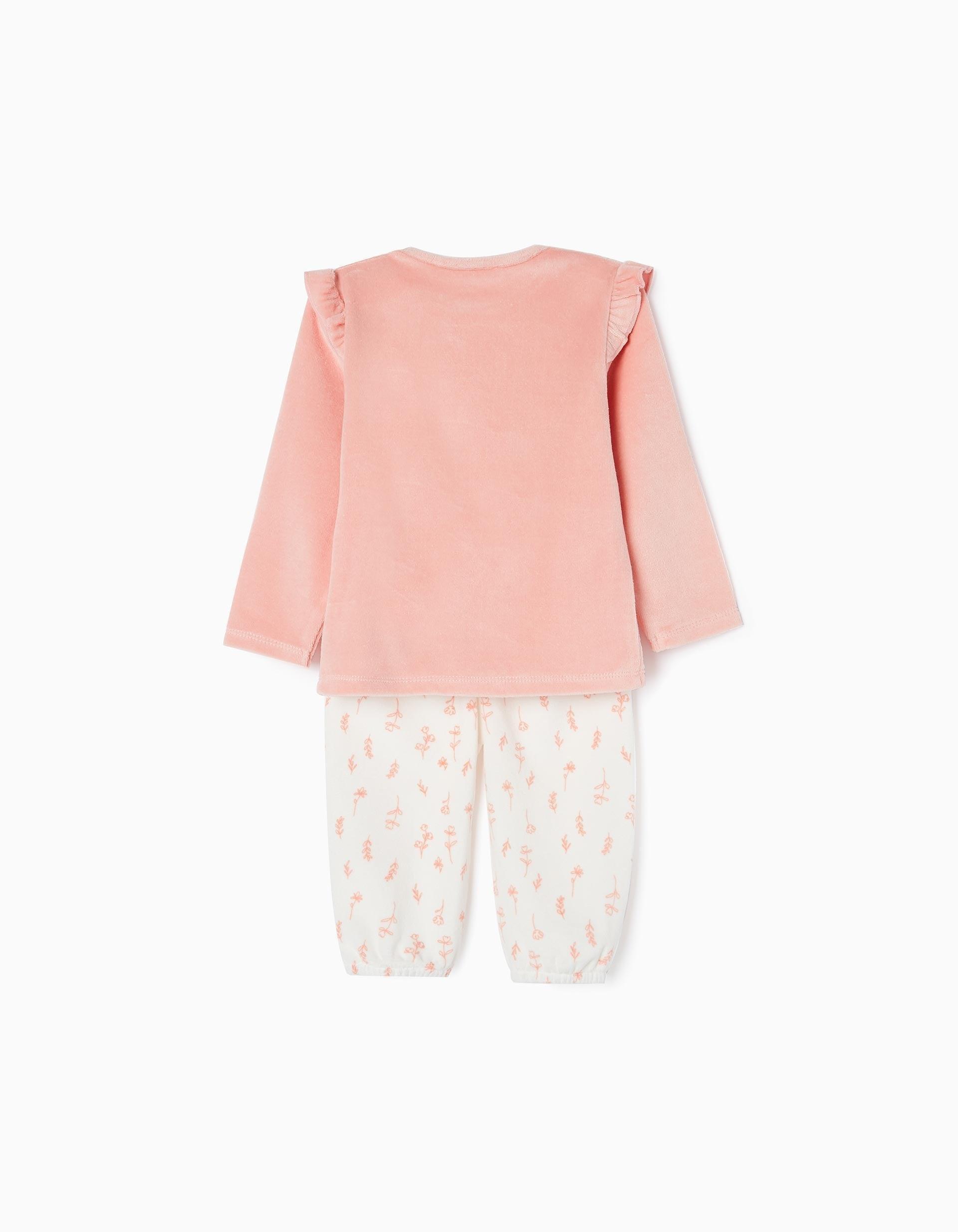 Zippy - Pink Velour Pyjamas, Baby Girls