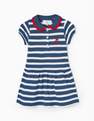 Zippy - Blue Striped Cotton Dress, Baby Girls