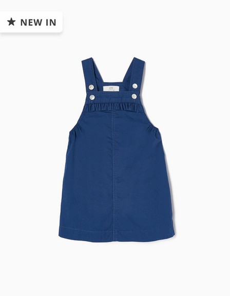 Zippy - Blue Cotton Pinafore Dress, Baby Girls