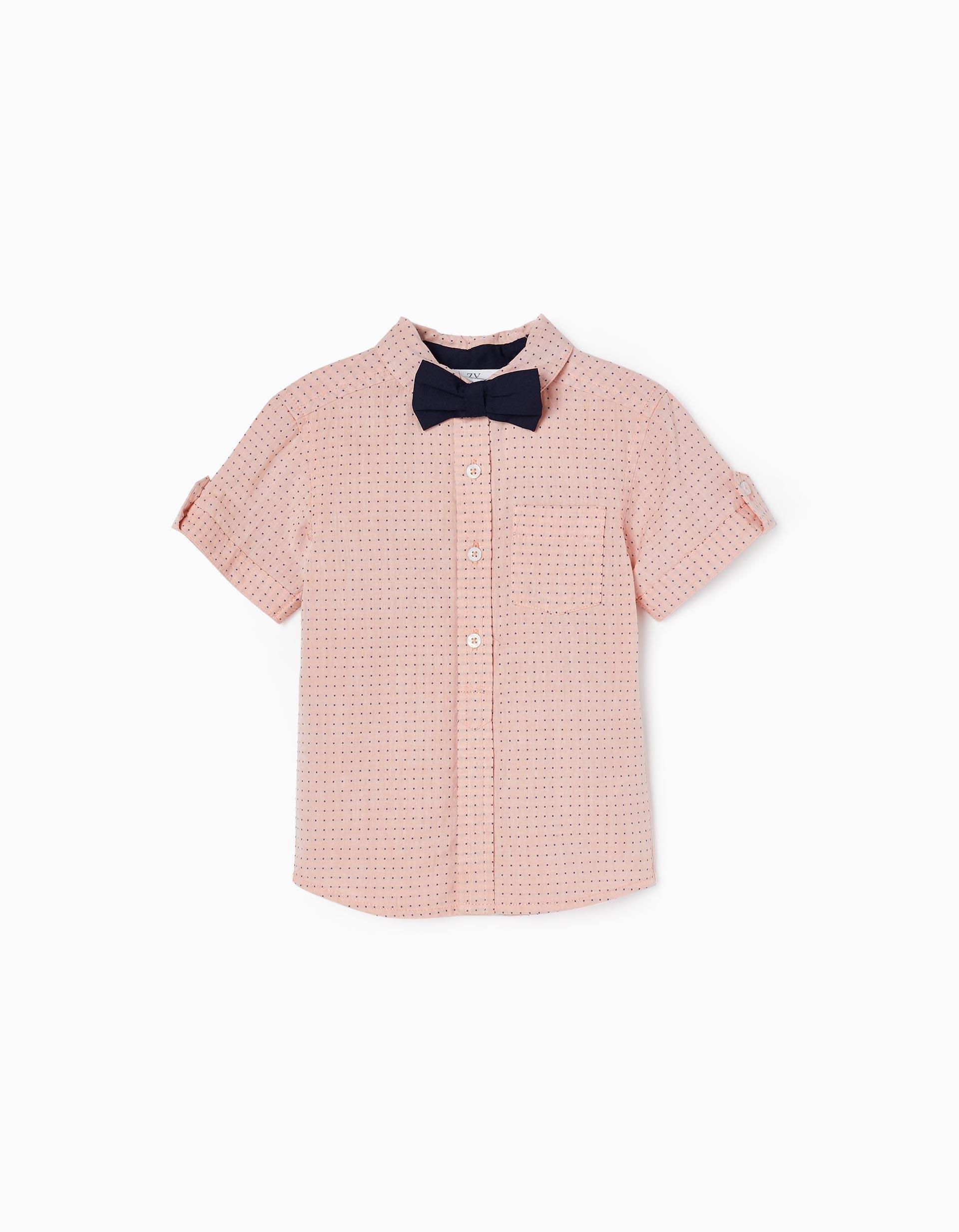 Zippy - Pink Shirt With Bow Tie, Baby Boys