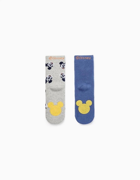 Zippy - Zippy Baby Boys 'Mickey' 2-Pack Non-Slip Socks