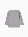 Zippy - Grey Long-Sleeve Cotton T-Shirt, Baby Boys