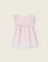 Zippy - Pink Cotton Striped Frilled Dress, Baby Unisex