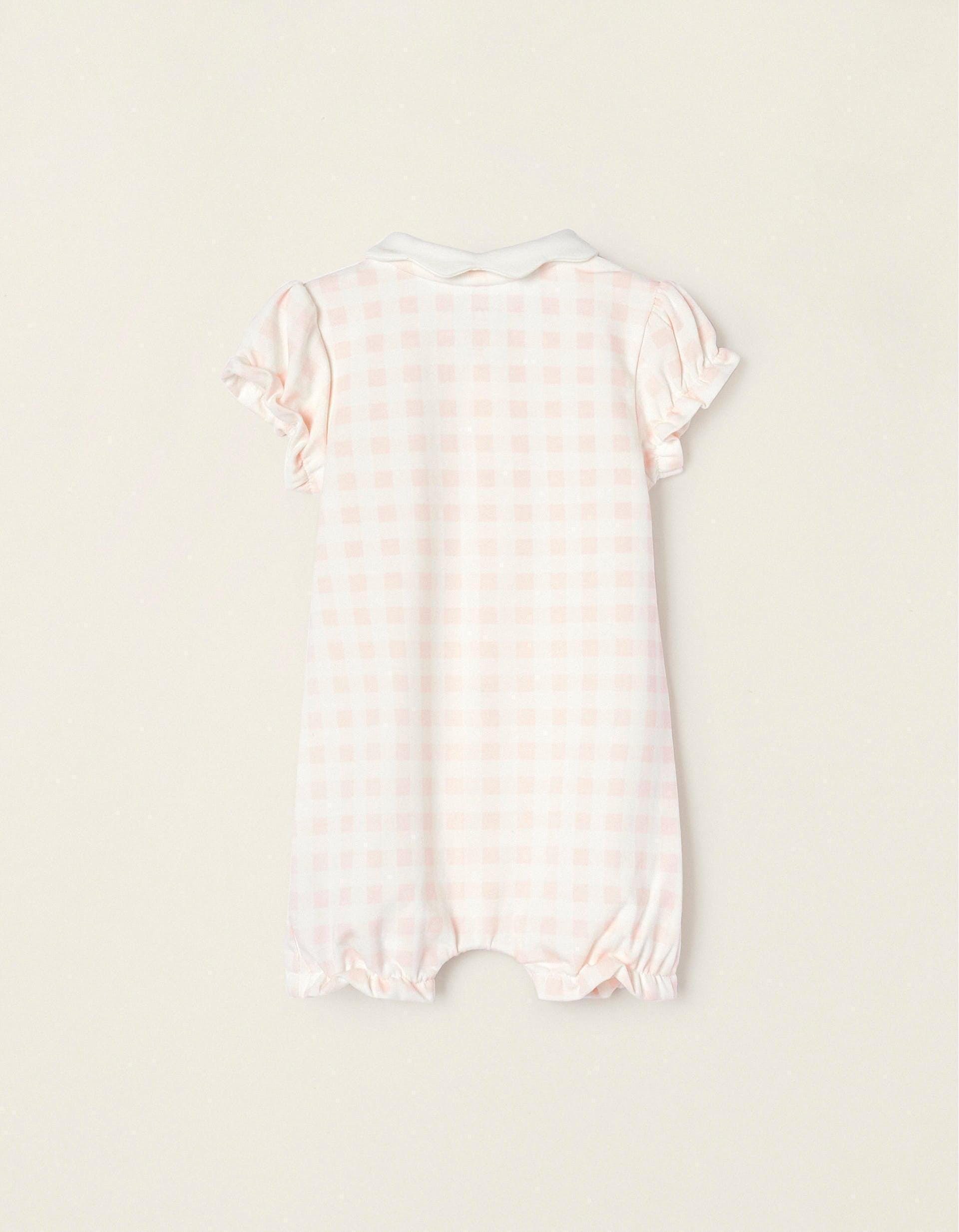 Zippy - Pink Plaid Jumpsuit, Baby Unisex