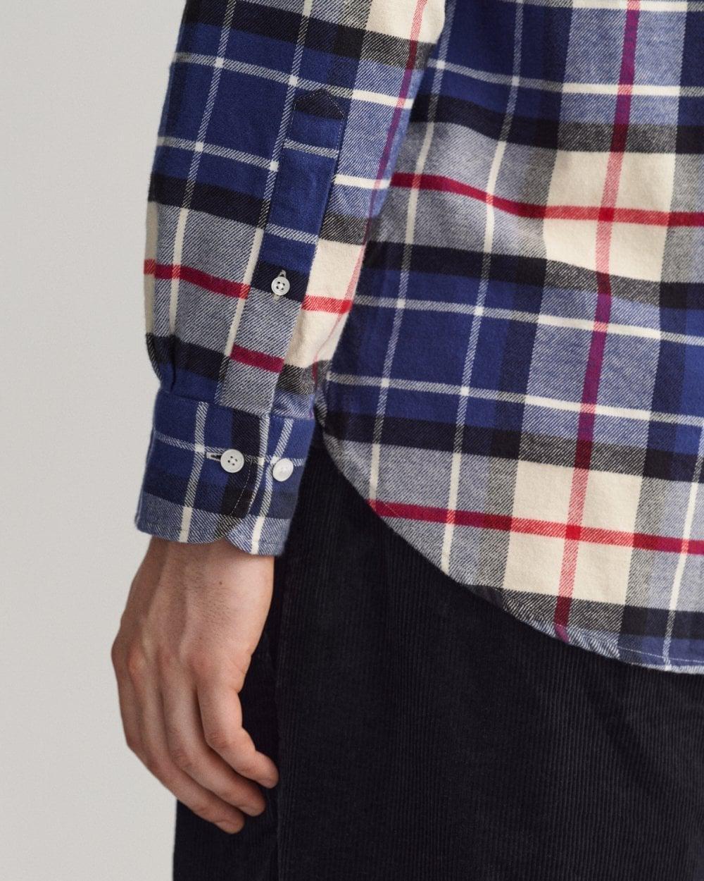 Gant - Multicolour Flannel Tartan Regular Fit Shirt
