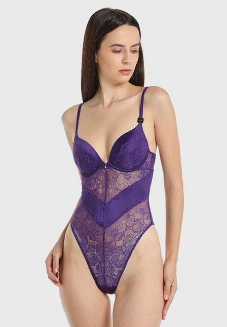 La Senza - Purple Cut Out Detail Bodysuit