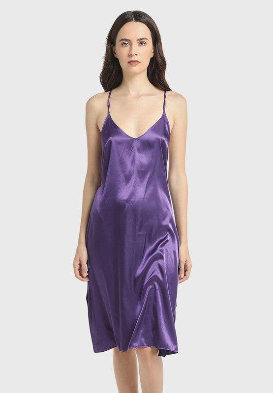 La Senza Purple Cami Lace Detail Nightdress