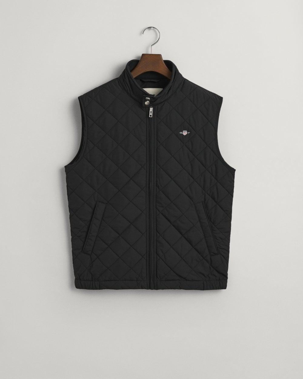 Gant - Black Quilted Windcheater Vest