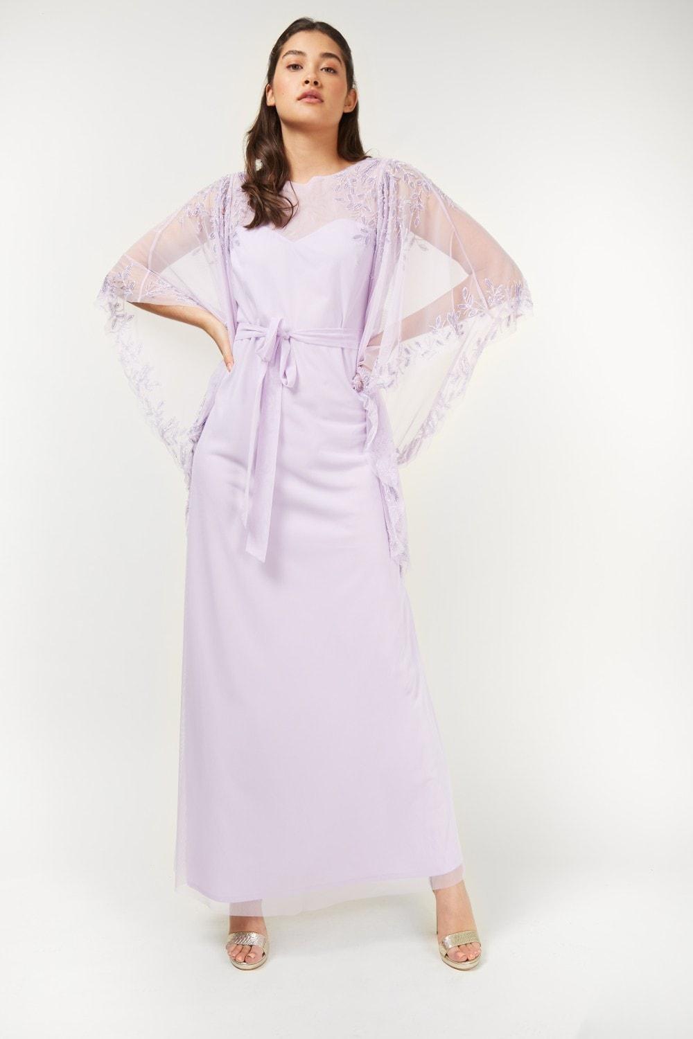 Little Mistress - Purple Lilac Maxi Dress