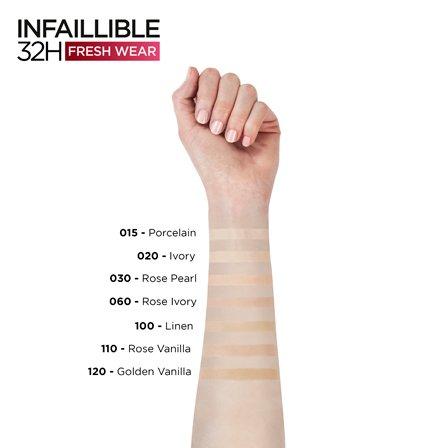 Makeup Infaillible 32H Freshwear Liquid Foundation, Vitamin C, Spf25, , large image number 4