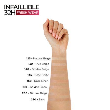 Makeup Infaillible 32H Freshwear Liquid Foundation, Vitamin C, Spf25, , large image number 5